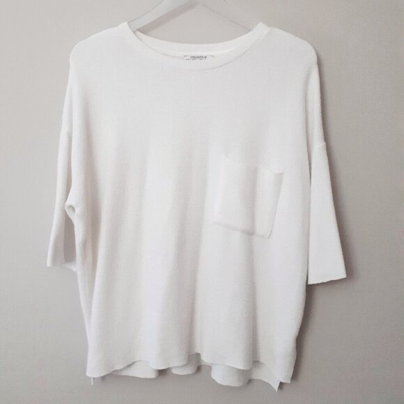 EUC Zara off-white soft-feel top, S - Picture 5 of 6